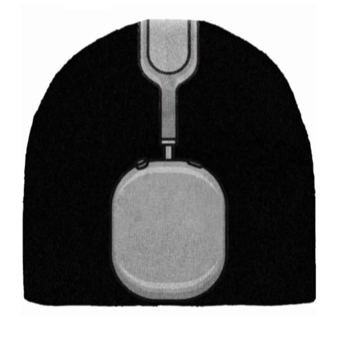 Headphone Beanie ( Black )