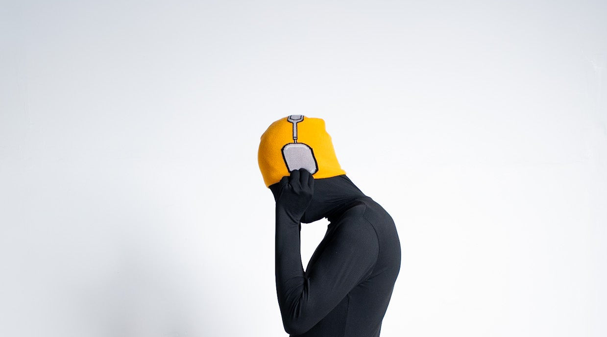 Headphone Beanie ( Orange )