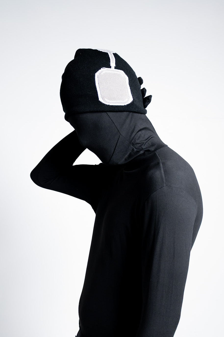 Headphone Beanie ( Black )